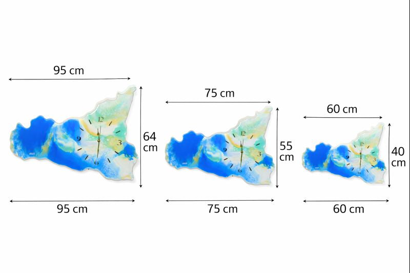 Orologio da parete in resina Sicilia