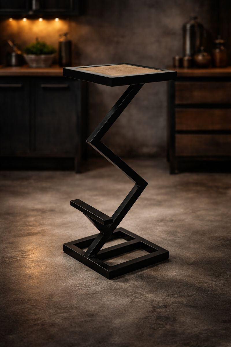 Sgabello da bar / cucina in metallo modello Zeus