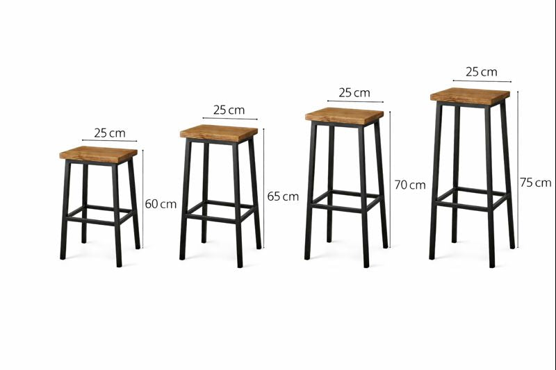 Sgabello da bar / cucina in metallo