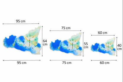 Orologio da parete in resina Sicilia